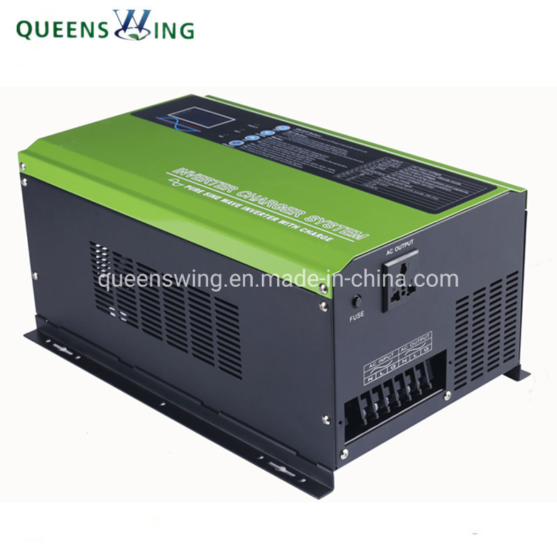 6KVA/4KW 24V/48VDC 240VAC Input to 120V/240VAC Dual Output Split Phase Hybrid PV Inverter for Solar Power Backup System